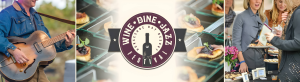 Wine Dine jazz event logo