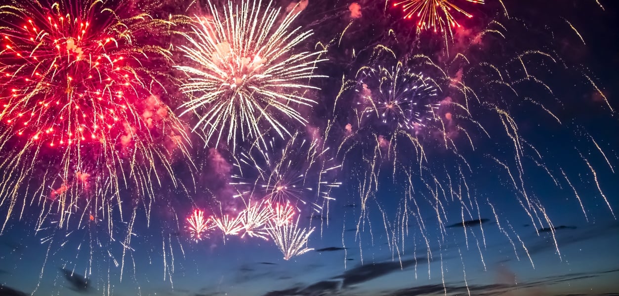 Fireworks over Lake LBJ Horseshoe Bay Resort