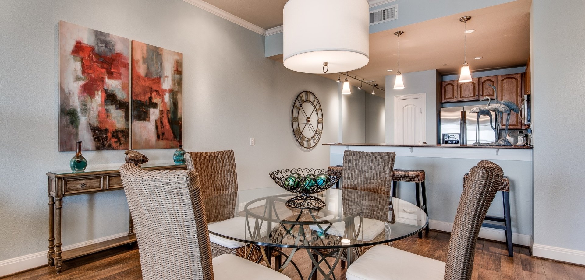 Condo dining area