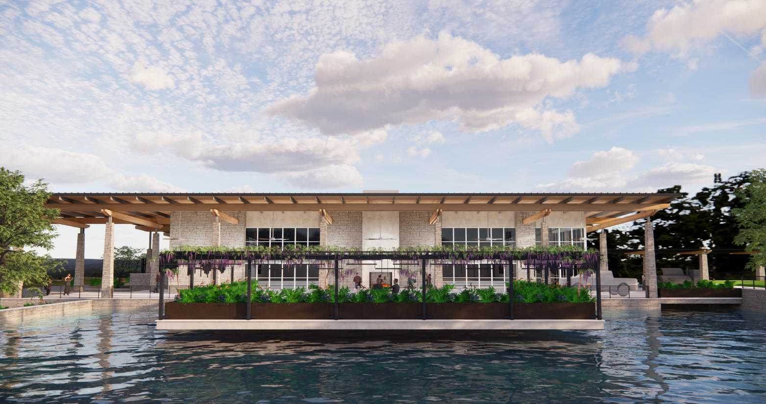 Rendering of a new venue at the Horseshoe Bay Resort that can be used for weddings and events